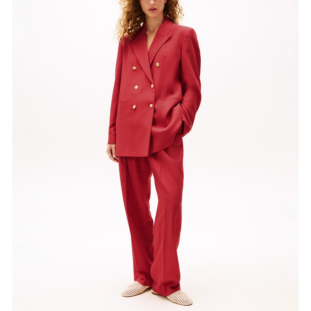 Tommy Hilfiger x Sofia Richie Grainge Women's Double-Breasted Collared Blazer‼️